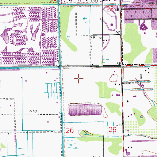 Topographic Map of Delray Medical Center, FL