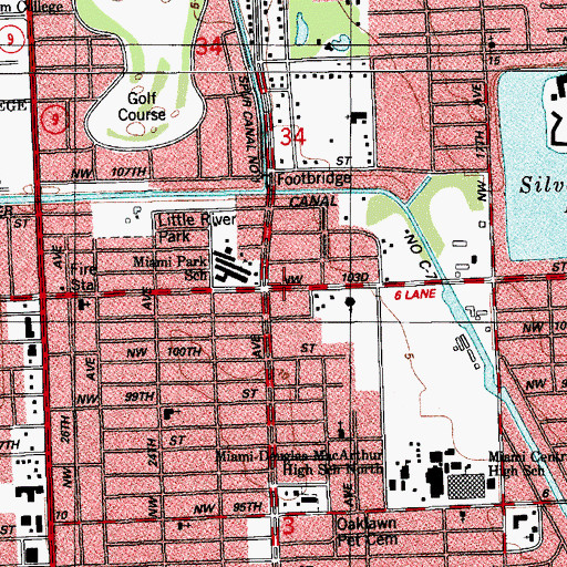 Topographic Map of Delta Christian Academy, FL