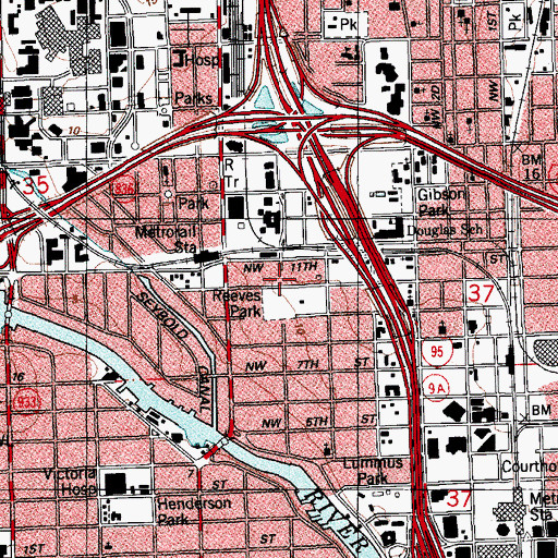 Topographic Map of Culmer Place Head Start, FL