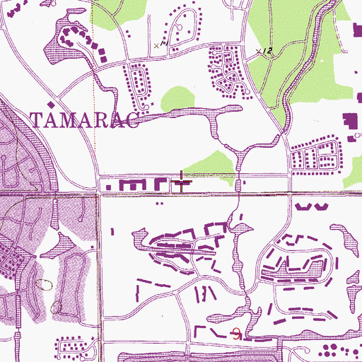 Topographic Map of Colony Center Shopping Center, FL