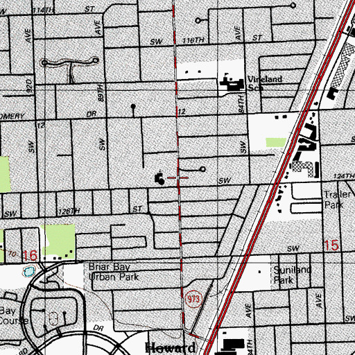 Topographic Map of Concordia Lutheran Preschool and Kindergarten, FL