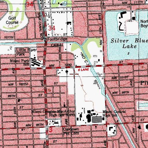 Topographic Map of Cope Center North, FL