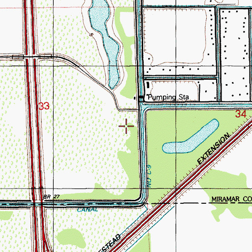 Topographic Map of Coral Cove Elementary School, FL