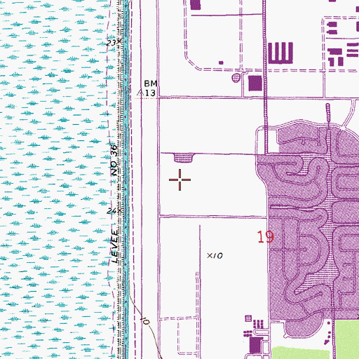 Topographic Map of Coral Glades High School, FL