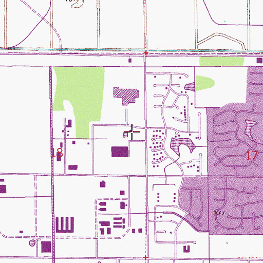Topographic Map of Coral Springs Fire Station, FL