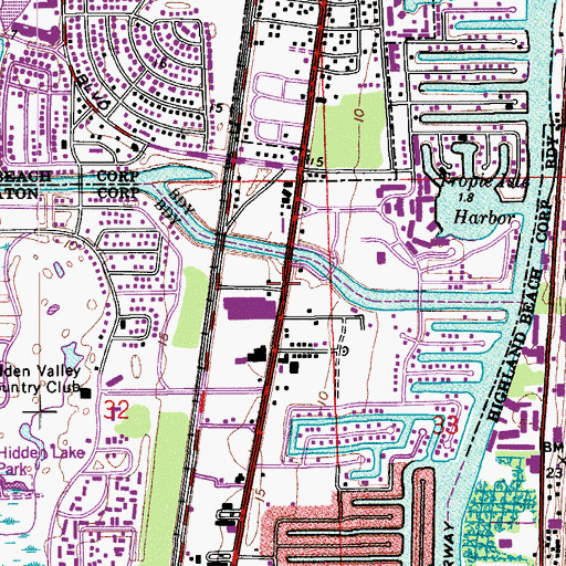 Topographic Map of Corebridge Educational Academy, FL