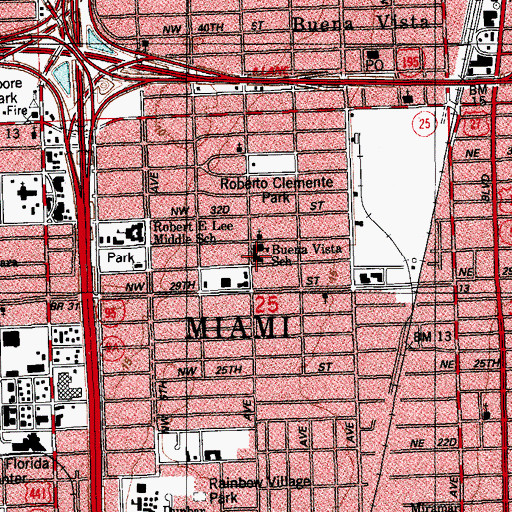 Topographic Map of Corporate Academy North, FL