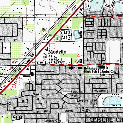 Topographic Map of Countryside Early Learning Center, FL