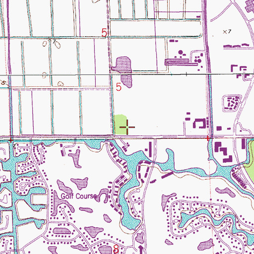 Topographic Map of Covenant Village Care Center, FL