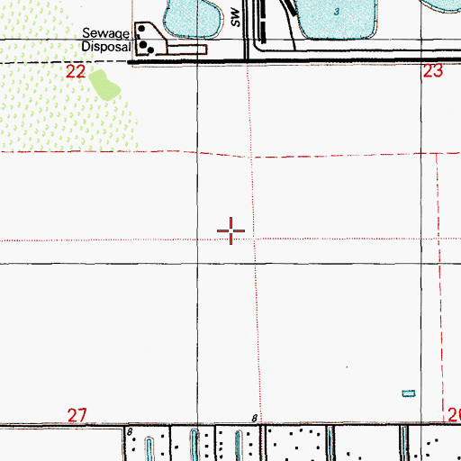 Topographic Map of Coconut Palm Elementary School, FL