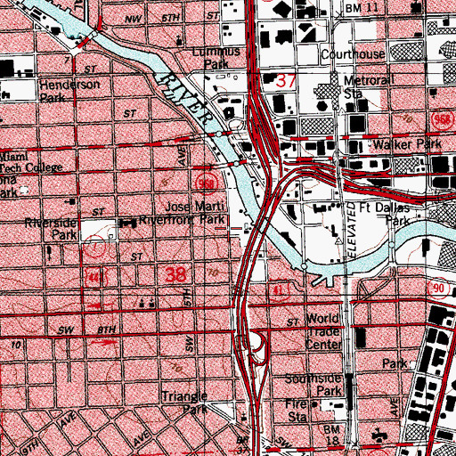 Topographic Map of Centro Mater Day Care Center, FL