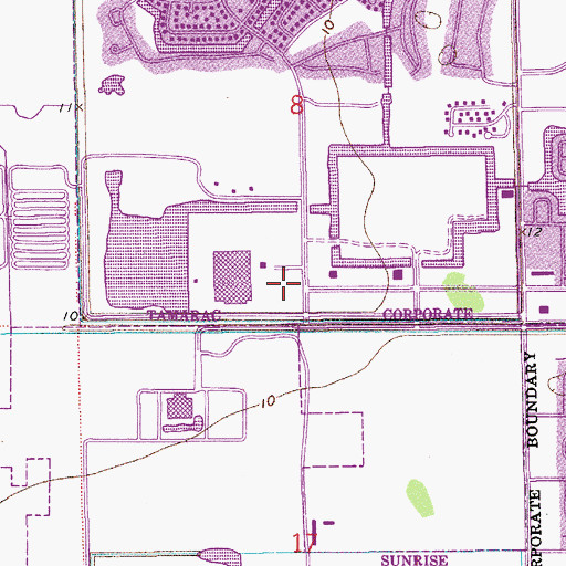 Topographic Map of Challenger Elementary School, FL