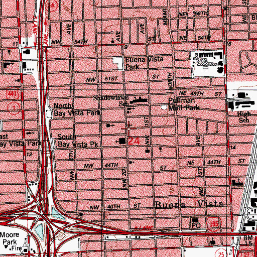 Topographic Map of Cherish Child Center, FL
