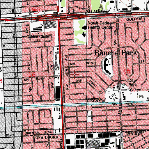 Topographic Map of Children Academy, FL