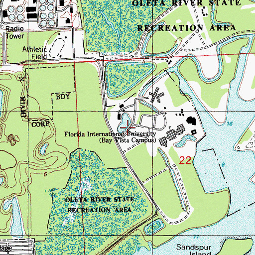 Topographic Map of Children's Creative Learning Center, FL