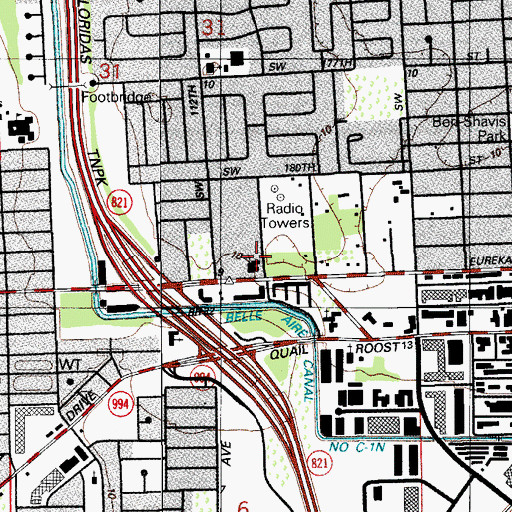 Topographic Map of Children's Hour Day School, FL