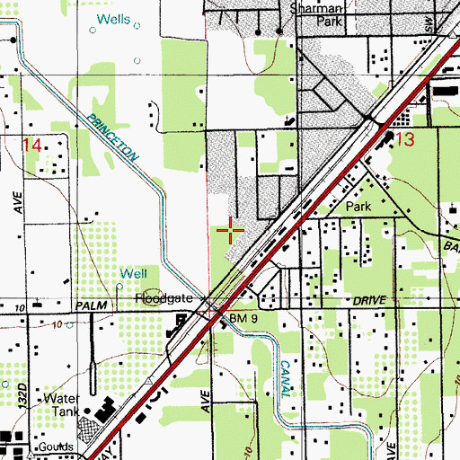 Topographic Map of Children's Rainbow Day School, FL