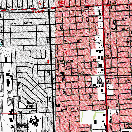 Topographic Map of Christ Crusade Academy, FL