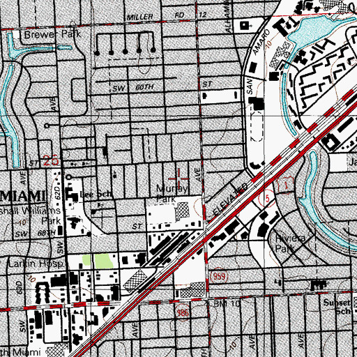 Topographic Map of Christain Day Care Center, FL
