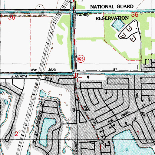 Topographic Map of Christian Creative Learning Center, FL