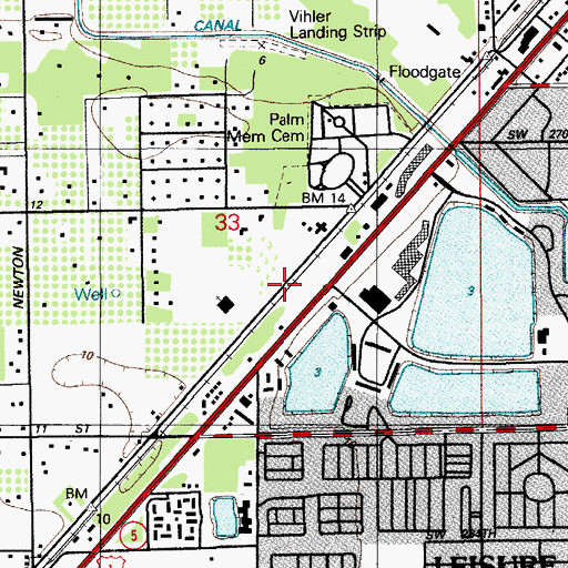 Topographic Map of Christian Family Academy, FL