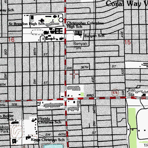 Topographic Map of Christian Montessori Child House, FL
