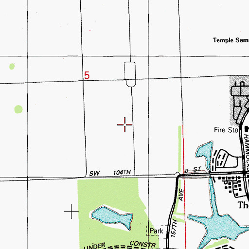 Topographic Map of Christina M Eve Elementary School, FL