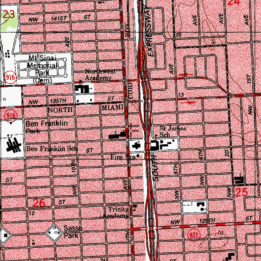 Topographic Map of Christine Curry Child Development Center, FL