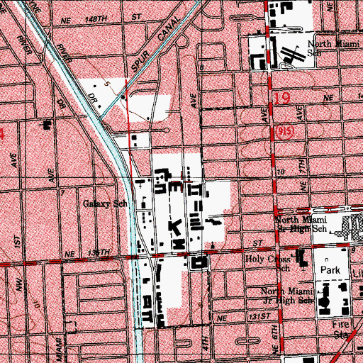 Topographic Map of Claridge House Nursing and Rehabilitation Center, FL