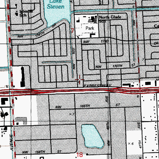 Topographic Map of Castillo Day Care Center, FL