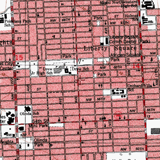 Topographic Map of Centervilla Kindergarten, FL