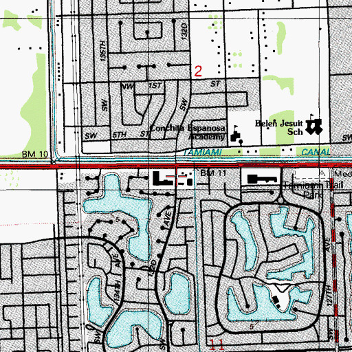Topographic Map of Bugs Bunny Day Care Center, FL