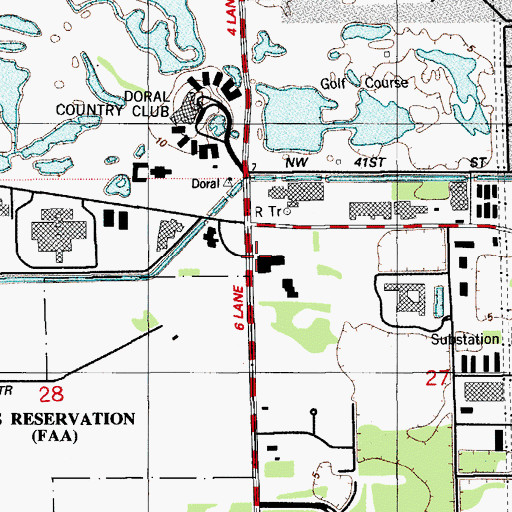 Topographic Map of Camp Carnival Child Development Center, FL