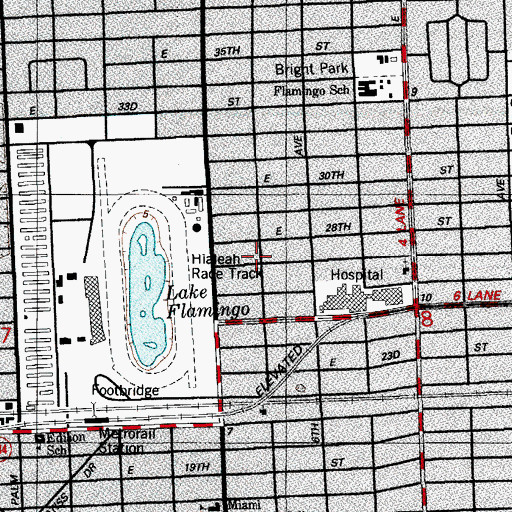 Topographic Map of Caperucita Child Care Center, FL