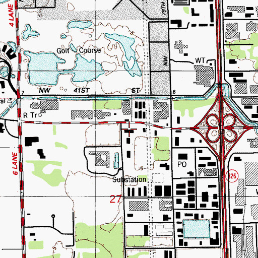 Topographic Map of Caribbean Center for Advanced Studies Miami Institute, FL