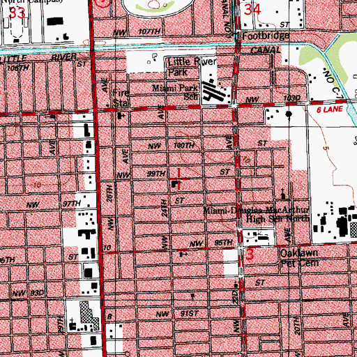 Topographic Map of Bible Baptist Christian Academy, FL