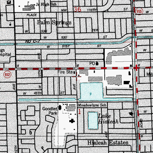 Topographic Map of Bambi Land Day Care Center, FL