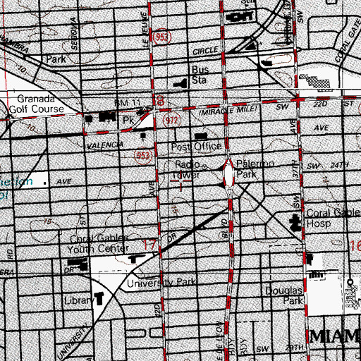 Topographic Map of Banyan Day School, FL