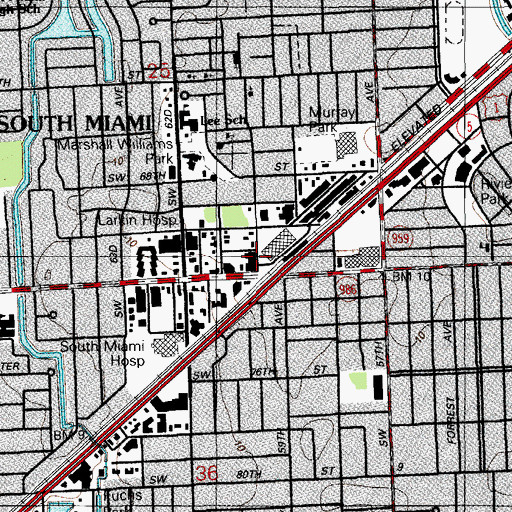 Topographic Map of Barrington Academy, FL