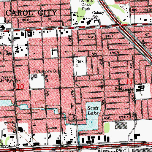 Topographic Map of Belfon Day Care Center, FL