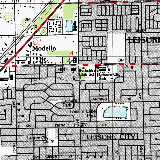 Topographic Map of Berkshire Infant Care, FL