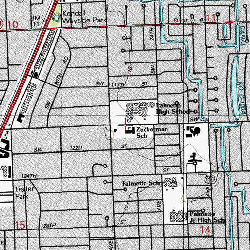 Topographic Map of Bet Shira Early Childhood Center, FL