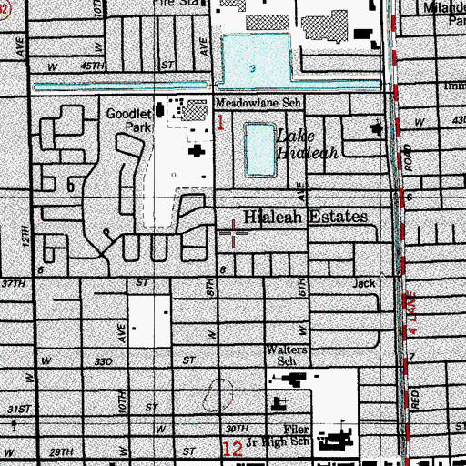 Topographic Map of Bethel Baptist Christian School, FL
