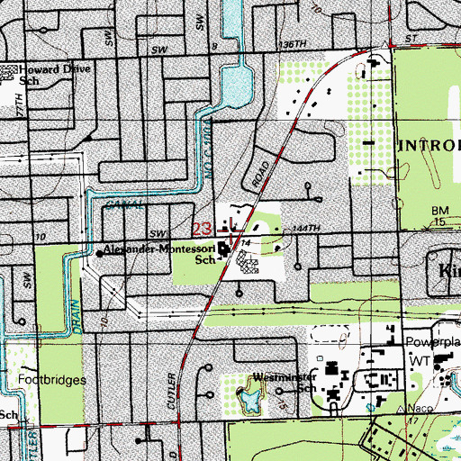 Topographic Map of Alexander School Campus 2, FL