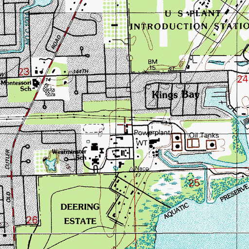 Topographic Map of Alexander School Campus 3, FL