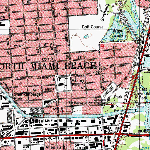 Topographic Map of Allison Academy, FL
