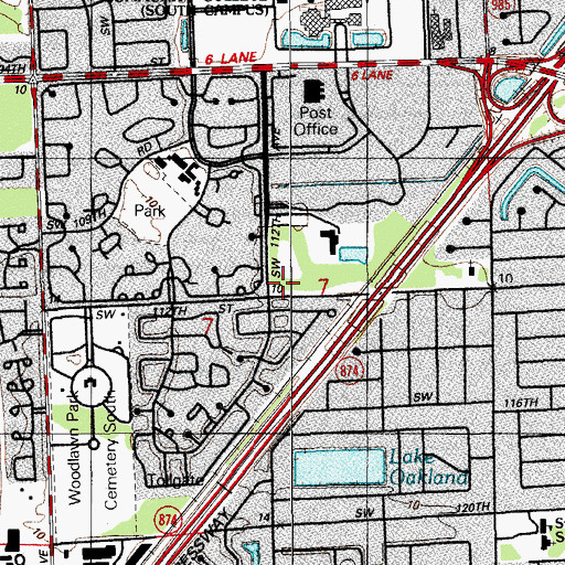 Topographic Map of Alper Jewish Community Center, FL