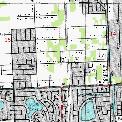 Topographic Map of Alphabet Soup Learning Center, FL