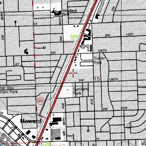 Topographic Map of American Academy, FL