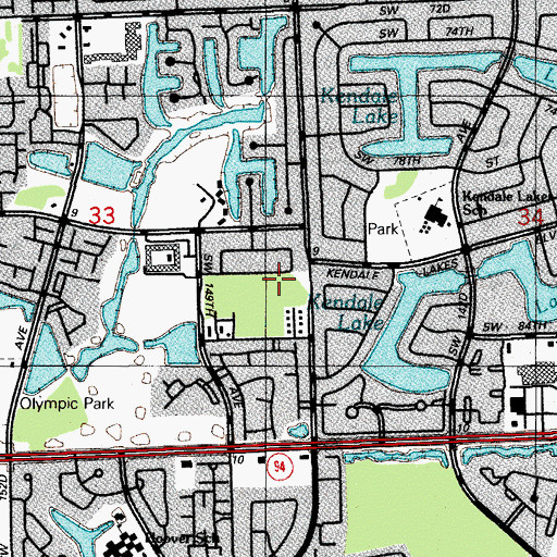 Topographic Map of Ana Sandoval Family Day Care Center, FL